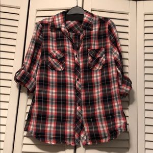 Plaid button up shirt